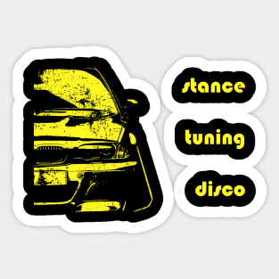 e46 tuning funny design dance tuning disco Sticker